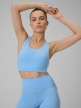  4F Damski biustonosz treningowy 4F 4FWSS26USBAF219   niebieski Niebieski