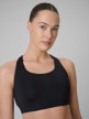 mini: Damski biustonosz treningowy 4F 4FWSS26USBAF222 - czarny (4)