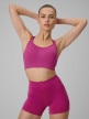 mini: Damski biustonosz treningowy 4F 4FWSS26USBAF223 - różowy (1)