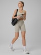 mini: Damski biustonosz treningowy 4F 4FWSS26USBAF242 - beżowy (3)