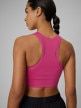 mini: Damski crop-top do biegania 4F 4FWSS26TFSLF0902 - różowy (7)