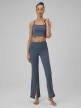 mini: Damski crop-top do jogi 4F 4FWSS26TFSLF0745 - denim (4)