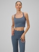 mini: Damski crop-top do jogi 4F 4FWSS26TFSLF0745 - denim (2)