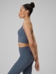 mini: Damski crop-top do jogi 4F 4FWSS26TFSLF0745 - denim (5)