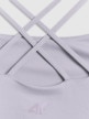mini: Damski crop-top do jogi 4F 4FWSS26TFSLF0745 - fioletowy (9)