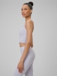 mini: Damski crop-top do jogi 4F 4FWSS26TFSLF0745 - fioletowy (4)