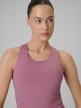 mini: Damski crop-top treningowy 4F 4FWSS26TFSLF0769 - różowy (4)