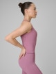mini: Damski crop-top treningowy 4F 4FWSS26TFSLF0769 - różowy (3)