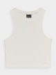 mini: Damski crop top 4F 4FWSS24TSLEF066 - beżowy (6)