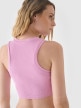 mini: Damski crop top 4F 4FWSS24TSLEF066 - różowy (2)