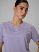 mini: Damski crop top treningowy 4F 4FWSS26TFTSF1806 - fioletowy (4)
