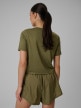 mini: Damski crop top treningowy 4F 4FWSS26TFTSF1806 - khaki (7)