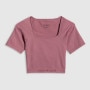 mini: Damski crop top treningowy 4F 4FWSS26TFTSF1812 - różowy (9)