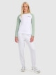 mini: Damski longsleeve 4F 4FWAW25TLONF579 - biały (2)