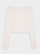 mini: Damski longsleeve crop top 4F 4FRSS24TLONF499 - biały (6)