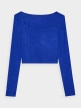 mini: Damski longsleeve crop top 4F 4FRSS24TLONF499 - niebieski (6)