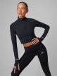 mini: Damski longsleeve do biegania 4F 4FRSS26TFLOF601 - czarny (2)