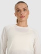 mini: Damski longsleeve do biegania 4F 4FWAW25TFLOF415 - biały (4)