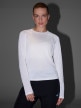 mini: Damski longsleeve do biegania 4F 4FWAW25TFLOF415 - biały (5)