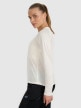 mini: Damski longsleeve do biegania 4F 4FWAW25TFLOF415 - biały (3)