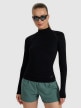 mini: Damski longsleeve do biegania 4F 4FWAW25TFLOF419 - czarny (1)
