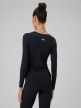 mini: Damski longsleeve do jogi 4F 4FWSS26TFLOF501 - czarny (6)