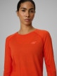 mini: Damski longsleeve trekkingowy 4F 4FWSS26TFLOF495 - pomarańczowy (4)
