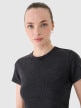 mini: Damski t-shirt basic 4F 4FRSS25TTSHF2696 - czarny (3)