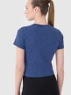 mini: Damski t-shirt basic 4F 4FRSS25TTSHF2696 - granatowy (3)