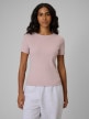  4F Damski tshirt basic 4F 4FRSS26TTSHF3629  różowy Różowy