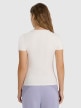 mini: Damski t-shirt basic 4F 4FWAW25TTSHF2712 - biały (6)