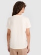 mini: Damski t-shirt basic 4F 4FWAW25TTSHF297 - beżowy (4)