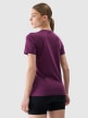 mini: Damski t-shirt basic 4F 4FWMM00TTSHF2356 - fioletowy (3)
