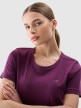 mini: Damski t-shirt basic 4F 4FWMM00TTSHF2356 - fioletowy (2)