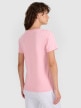 mini: Damski t-shirt basic 4F 4FWMM00TTSHF2356 - różowy (4)