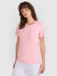  4F Damski tshirt basic 4F 4FWMM00TTSHF2356  różowy Różowy