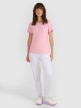 mini: Damski t-shirt basic 4F 4FWMM00TTSHF2356 - różowy (2)