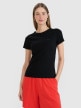 mini: Damski t-shirt basic 4F 4FWMM00TTSHF2673 - czarny (1)