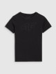 mini: Damski t-shirt basic 4F 4FWMM00TTSHF2674 - czarny (6)