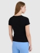mini: Damski t-shirt basic 4F 4FWMM00TTSHF2674 - czarny (3)