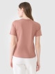 mini: Damski t-shirt basic 4F 4FWSS25TTSHF1991 - beżowy (3)