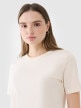 mini: Damski t-shirt basic 4F 4FWSS25TTSHF1991 - biały (4)