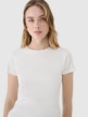 mini: Damski t-shirt basic 4F 4FWSS25TTSHF1995 - biały (2)