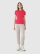 mini: Damski t-shirt basic 4F 4FWSS25TTSHF1995 - różowy (4)