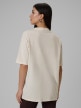 mini: Damski t-shirt basic 4F 4FWSS26TTSHF2744 - beżowa (6)