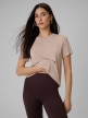  4F Damski tshirt basic 4F 4FWSS26TTSHF2773  beżowy Beżowy