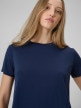 mini: Damski t-shirt basic 4F 4FWSS26TTSHF2773 - granatowy (4)