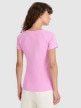 mini: Damski t-shirt bez nadruku 4F 4FRSS25TTSHF2790 - różowy (10)