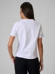 mini: Damski t-shirt bez nadruku 4F 4FRSS26TTSHF3985 - biały (6)
