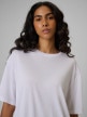 mini: Damski t-shirt bez nadruku 4F 4FRSS26TTSHF4262 - biały (3)